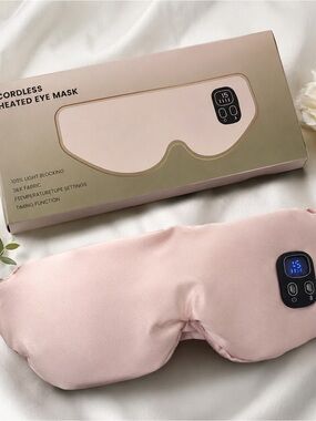 Cordless Heated Eye Mask - Blush Pink
